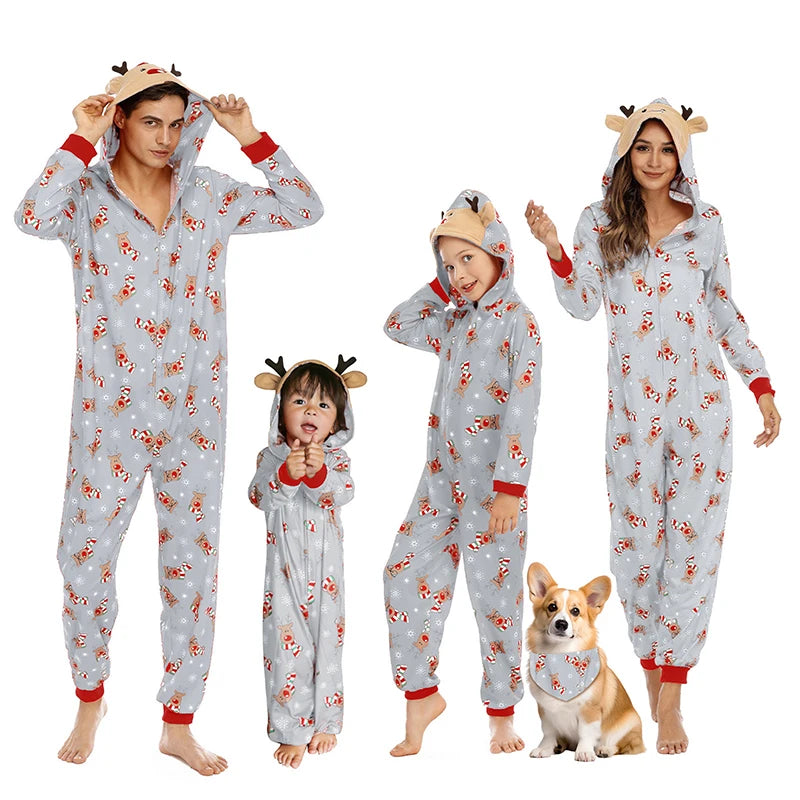 Antler Family Pajamas